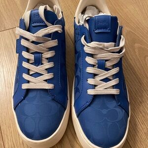 Coach Blue and Cream Men's Sneakers